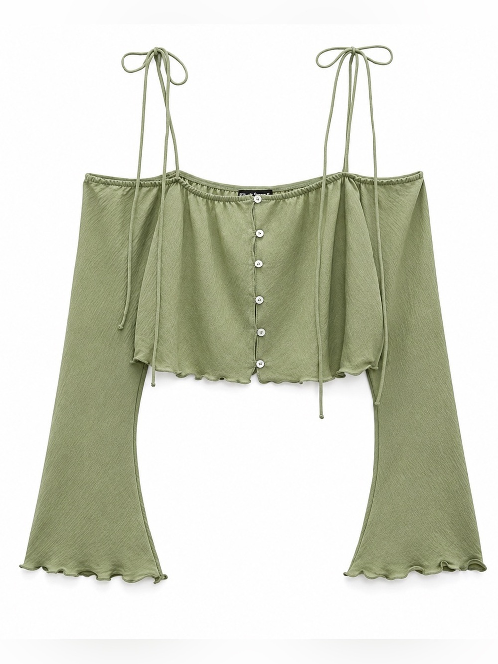 Zara NWT flowy crop top, small